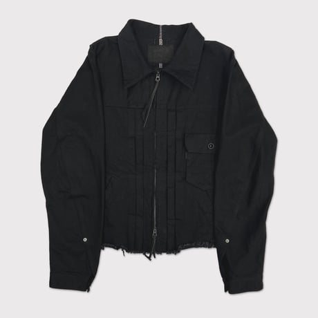 Deconstructed 1st Denim Trucker(KOJIMA) BLACK