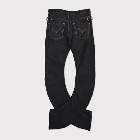 Lot.R20706LE Skin Jeans(VEGETABLE TANNING PIG LEATHER)BLACK