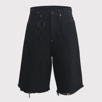 Cut OFF Heavy Wide Short Jeans(KOJIMA) BLACK