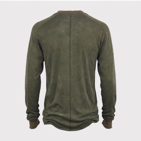 Aged Combat Long Sleeve(DYED AND WASHED JERSEY)MOSS