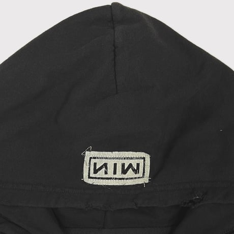 Bootleg Zip Up Hoodie With Patched(MIN) 5YEARS BLACK