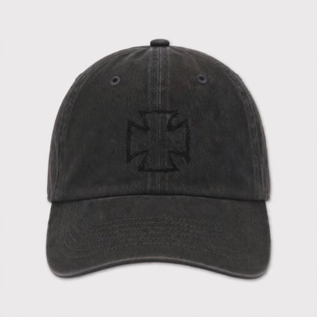 Bootleg Distressed Cross Cap With DAMAGED(CLASSIC TIWLL)SUNFADE BLACK