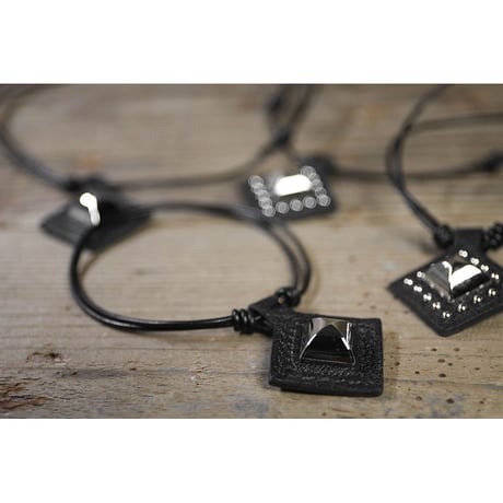 Dog & Owner Matching Pyramid Design Goatskin Choker