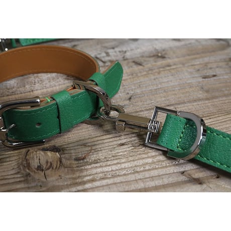 Dog & Owner Matching 20mm Plane Goatskin & Sheet Woven Nylon Leash