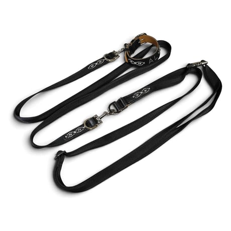 Goatskin & Sheet Woven Nylon Shoulder handle / Nocturne Trim Studs Design