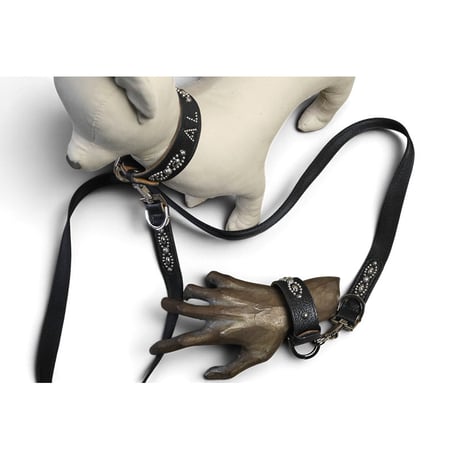 Goatskin & Calfskin Bracelet / Nocturne Trim Studs Design