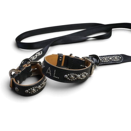 Goatskin & Calfskin Bracelet / Nocturne Trim Studs Design
