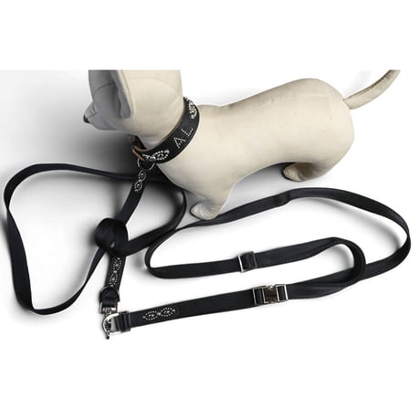 Goatskin & Sheet Woven Nylon Shoulder handle / Nocturne Trim Studs Design