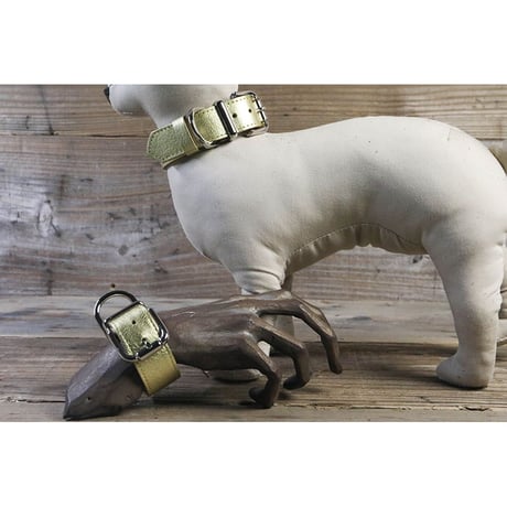Dog & Owner Matching 25mm Plane Goatskin Collar & Bracelet