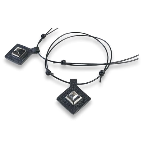 Dog & Owner Matching Pyramid Design Goatskin Choker