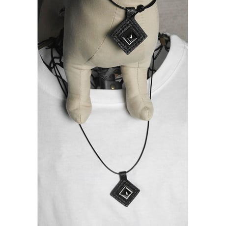 Dog & Owner Matching Pyramid Design Goatskin Choker