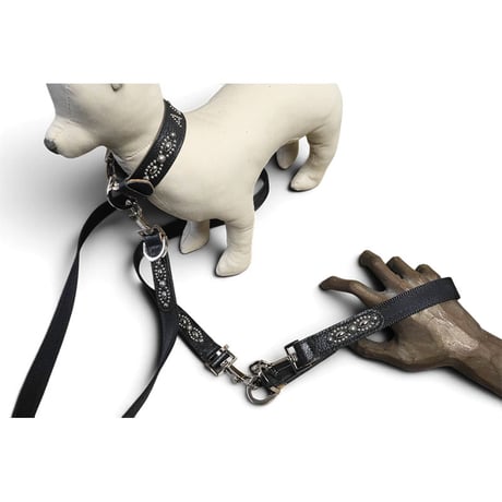 Goatskin & Sheet Woven Nylon Handle / Nocturne Trim Studs Design
