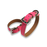 Dog & Owner Matching 15mm Plane Goatskin Collar & Bracelet