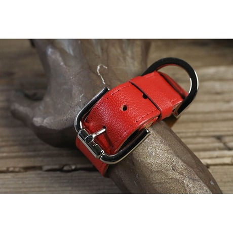 Dog & Owner Matching 25mm Studs Font Goatskin Collar & Bracelet