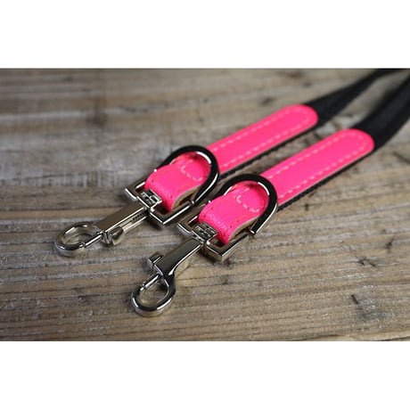 Dog & Owner Matching 15mm Plane Goatskin & Sheet Woven Nylon Leash