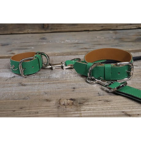 Dog & Owner Matching 20mm Plane Goatskin & Sheet Woven Nylon Leash