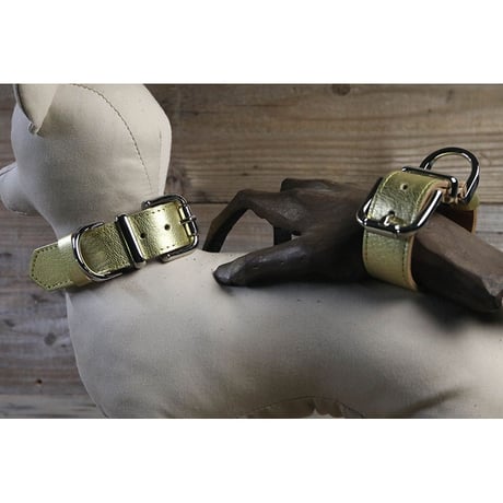 Dog & Owner Matching 25mm Plane Goatskin Collar & Bracelet