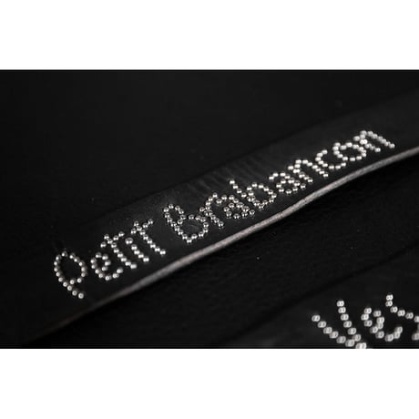 30mm Original Studs Playful Font Leather Collar
