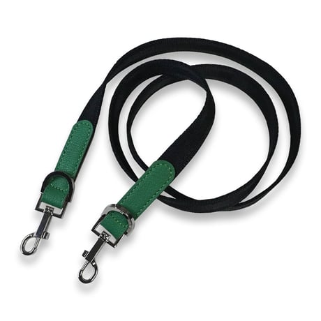 Dog & Owner Matching 20mm Plane Goatskin & Sheet Woven Nylon Leash