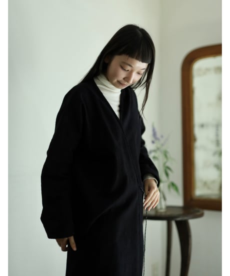 no collar coat／野原