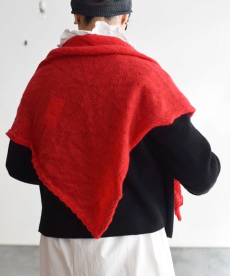 Nikki ESSENTIAL PIECES/KID MOHAIR LACE STITCHED SCARF