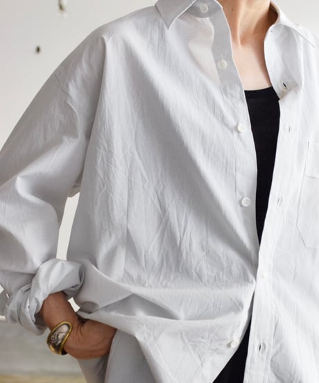 Nikki ESSENTIAL  PICES/Cotton Silk Check Standard Shirt
