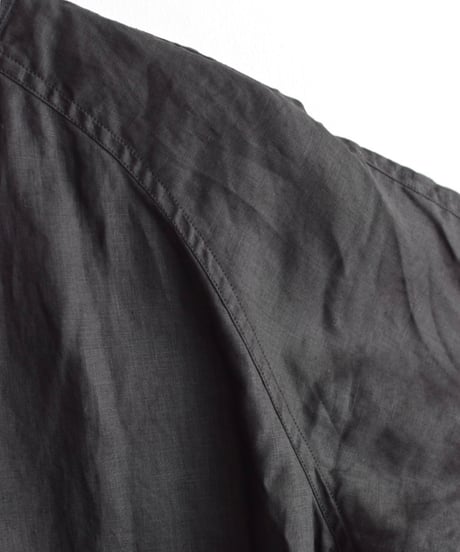 R&D.M.CO/LINEN GARMENT DYE RAGLAN HALF SLEEVE SHIRT