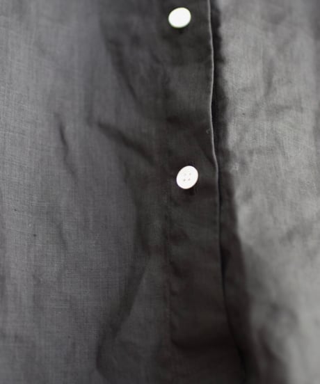 R&D.M.CO/LINEN GARMENT DYE RAGLAN HALF SLEEVE SHIRT