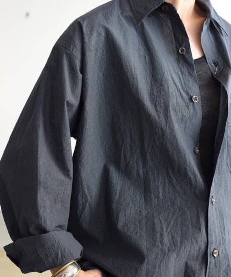 Nikki ESSENTIAL  PICES/Cotton Silk Check Standard Shirt