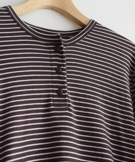 MEYAME/BORDER SOFT RIB HENRY NECK