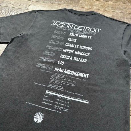 Strata Records×Jazzy Sport "Jazz In Detroit"T-Shirts/Vintage Black