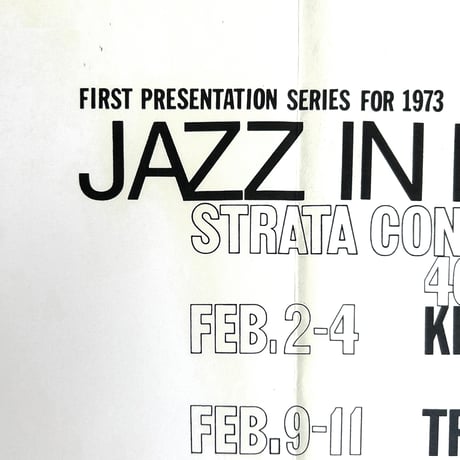 【ポスター】Strata Records×Jazzy Sport "Jazz In Detroit''