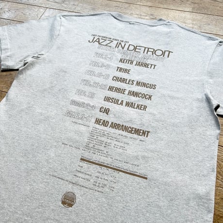 Strata Records×Jazzy Sport "Jazz In Detroit"T-Shirts/Grey