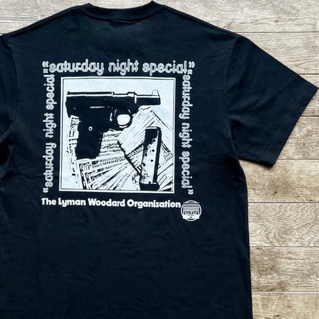Strata Records×Jazzy Sport "The Lyman Woodard Organization/Saturday Night Special T-Shirts（Black）