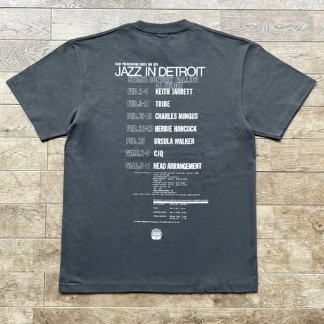 Strata Records×Jazzy Sport "Jazz In Detroit"T-Shirts/Vintage Black