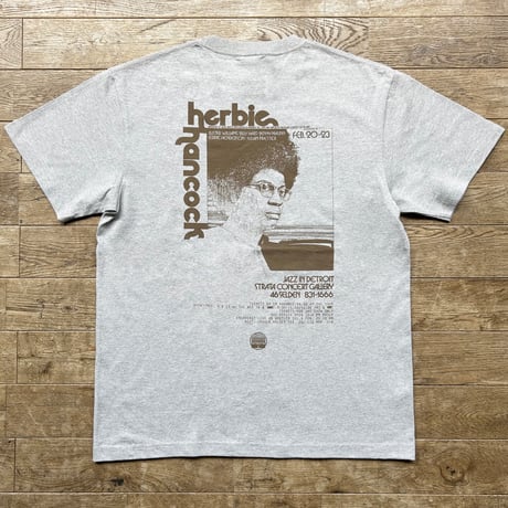 Strata Records×Jazzy Sport/Herbie Hancock T-Shirts/Grey