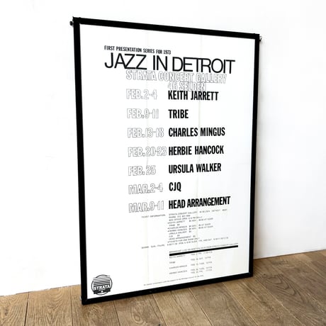【ポスター】Strata Records×Jazzy Sport "Jazz In Detroit''