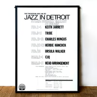 【ポスター】Strata Records×Jazzy Sport "Jazz In Detroit''