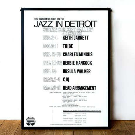 【ポスター】Strata Records×Jazzy Sport "Jazz In Detroit''
