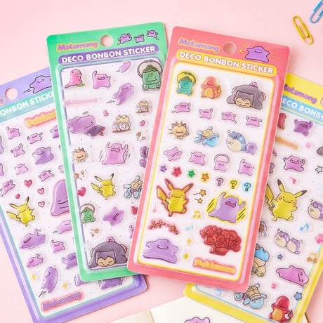 【韓国シール】DECO BONBON STICKER《ポケットモンスター(ポケモン)》シール