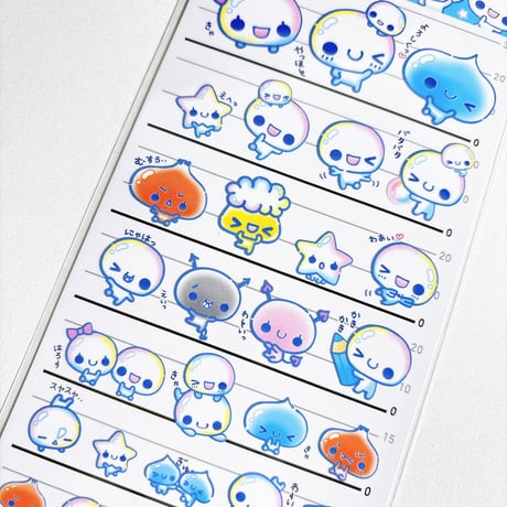 【4サイズステッカー】  《あわわちゃん 》 シール ステッカー