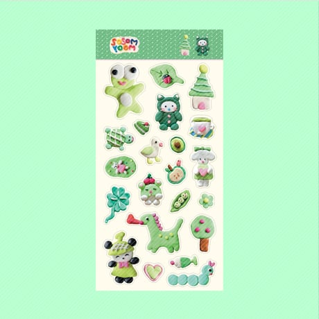 【予約11月下旬発送！】【SOSOM ROOM】GREEN VILLAGE シール