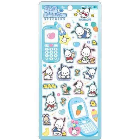 【平成はっぴーフォンステッカー】サンリオキャラクターズ ポチャッコ シール ステッカー