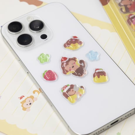 【韓国シール】3D EMBO Sticker《Brunch Brother ver.2》シール