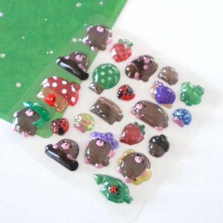 【3D DOTDOT STICKER】《韓国作家KEZIM VILLAGE/DUDU's FARM》 シール ステッカー