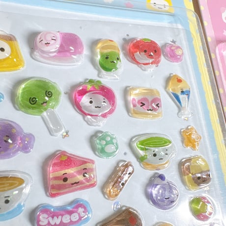 【3D DOTDOT STICKER】《韓国作家MOIITTOI/Yellow》 シール ステッカー