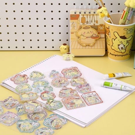 【ウォーターステッカー】韓国限定！ポムポムプリン シール ステッカー