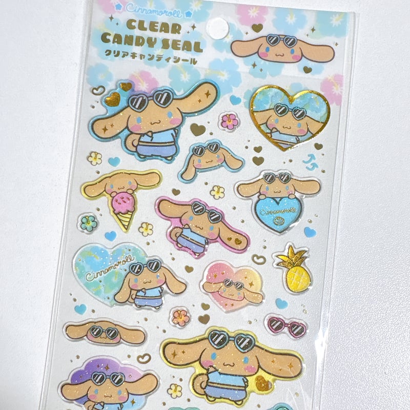 クリアキャンディシール】 サンリオ日焼けシリーズ 《シナモロール