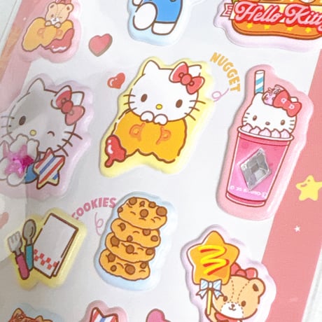 《ジュエルマシュマロステッカーズ》サンリオキャラクターハローキティ クッションシール