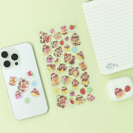【韓国シール】3D EMBO Sticker《Brunch Brother ver.2》シール